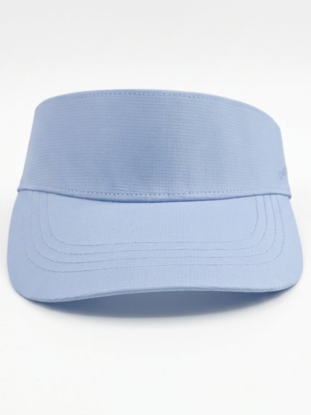 Freely Women's Anna Visor Elastic Light Blue/Black Striped Band One Size